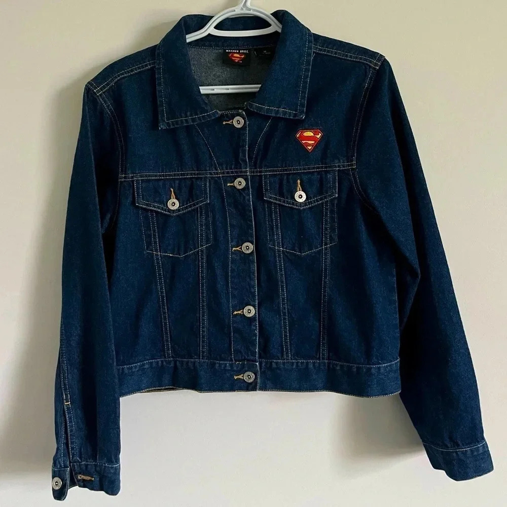 Youth Super  Girl Denim Jacket Girls Size M